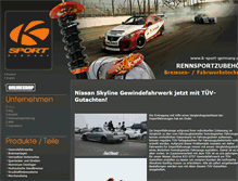 Tablet Screenshot of k-sport-germany.com